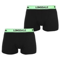 Lonsdale bokserki TRUNKI, 2 sztuki, czarne FL, Rozmiar XXL