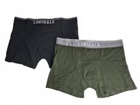 Lonsdale Majtki Bokserki czarno zielone rozmiar M Lonsdale