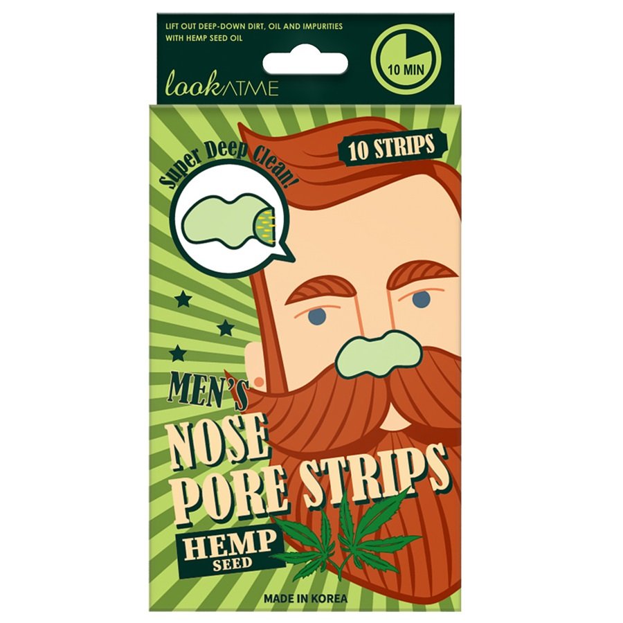 Фото - Маска для обличчя Look At Me, Men’s Nose Pore Strips, Oczyszczające Plastry Na Nos, Hemp See