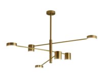 Look - żyrandol nowoczesny 6-punktowy Złoty