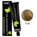 Loreal Inoa 7.11, Bezamoniakowa trwała farba do włosów - kolor 7.11 blond popielaty intensywny, 60 g - L'Oréal Professionnel