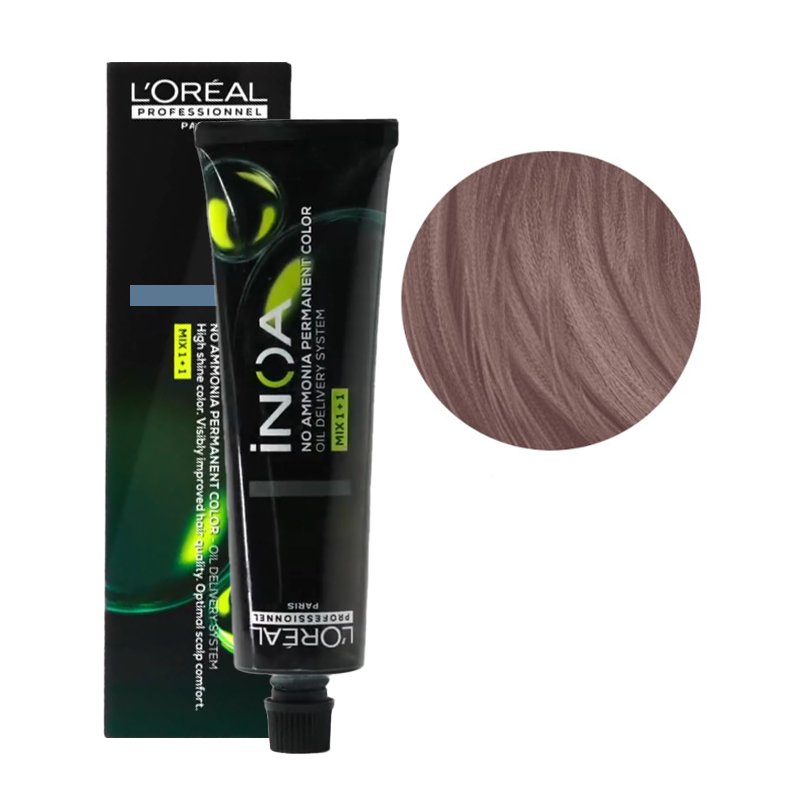 Empik Loreal, Inoa, Farba do włosów 9,12 Bardzo Jasny Blond Popielato - Opalizujący