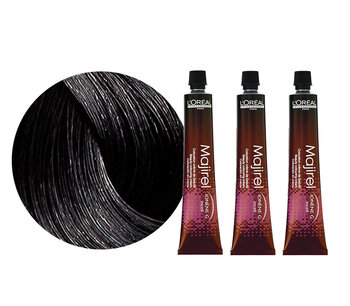 Loreal Majirel 1 trwała farba do włosów kolor czarny 3x 50ml zestaw - L'Oréal Professionnel