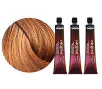 Loreal Majirel 8.34 3x 50 ml jasny blond złocisto-miedziany farba zestaw