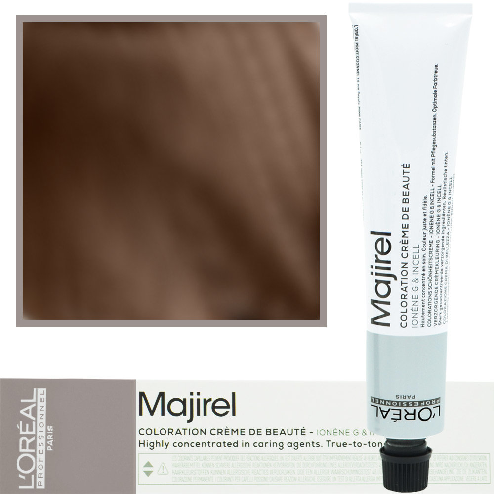 Loreal, Majirel, Farba do włosów 6/13 Ciemny blond popielato złocisty-Zdjęcie-0