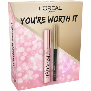 LOreal zestaw prezentowy tusz lash paradise Czarny i lainer 01 noir - L'Oreal