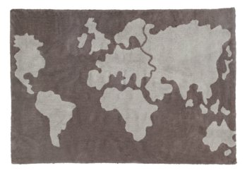 Lorena Canals, Dywan bawełniany, World Map, 120x160 cm - Lorena Canals