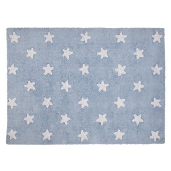 Lorena Canals, Dywan, Niebieski w białe gwiazdki, 120x160 cm - Lorena Canals