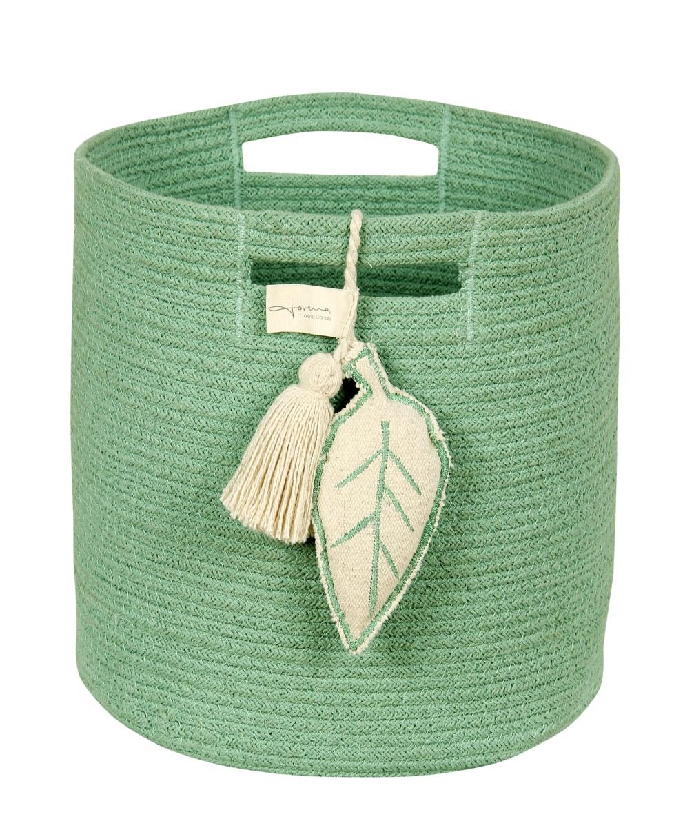 Lorena Canals, Kosz Leaf Green, 30x30x30 cm