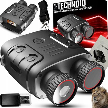 Lornetka Noktowizor Wojskowy Technoid Mysliwska Zoom 10x50 Zasięg 1500m Pro - technoid