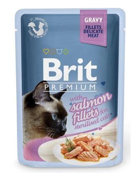 Łosoś Brit Premium Cat Fillets in gravy for Sterilised, 85 g - Brit