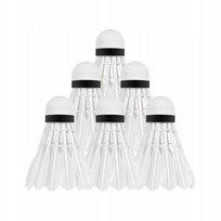 Lotki piórowe do badmintona gęsie pióra klasy 2/3 tuba 6szt Rebel