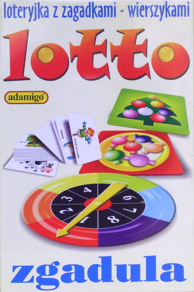 Lotto zgadula, gra edukacyjna, Adamigo