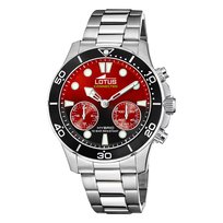 Lotus Watch Classic Sport Elegant Stainless Steel Wristwatch srebrny UL18800/7 Lotus