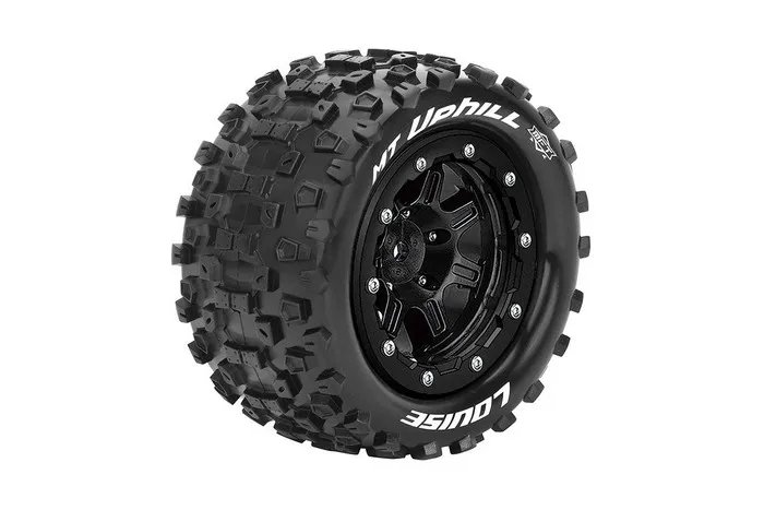 2 Pneus & Jantes Louise MT-Cyclone Traxxas Maxx Soft Black (MFT) 3331SB