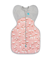 Love To Dream, Otulacz Swaddle UP ETAP 1 Warm różowy, gęsi, rozmiar XS Love to Dream