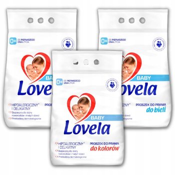 Lovela Baby, Zestaw Hipoalergiczny Proszek Do Prania Koloru I Bieli Dla Dzieci 2,7Kg X3 - Lovela