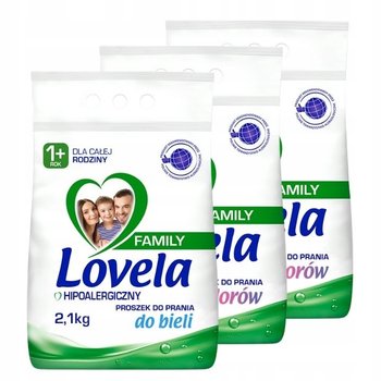 Lovela Family, Zestaw Hipoalergiczny Proszek Do Prania Bieli I Koloru 2,1 Kg X3 - Lovela