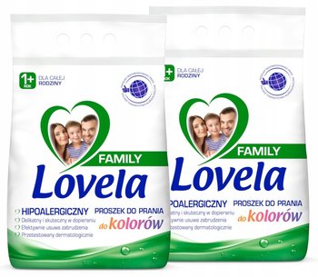 Lovela Family, Zestaw Proszek Do Prania Kolor 2 x 2,1 kg (56 Prań) - Lovela