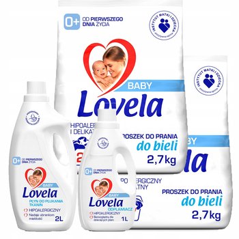 LOVELA Zestaw Proszek do prania Bieli 5,4 kg Odplamiacz Płyn do płukania - Reckitt Benckiser