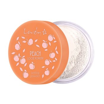 Lovely, Peach Loose Powder transparentny puder do twarzy o delikatnym brzoskwiniowym kolorze i zapachu 9g - Lovely