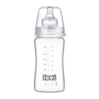 LOVI Butelka do karmienia szklana dla niemowląt 250 ml 3m+