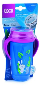 Lovi, Follow the Rabbit, Active, Kubek 360, 350 ml, 14 m+ - Lovi