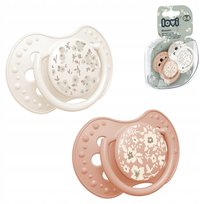 LOVI SMOCZEK DYNAMICZNY BLOSSOM IVORY SILIKONOWY USPOKAJAJĄCY 2 SZTUKI 0-6m