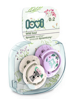 Lovi, Smoczek silikonowy, dynamiczny, Wild Soul Girl, 0-2m, 2 szt.