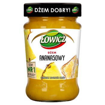 Łowicz Dżem ananasowy minimum cukrów 280 g - Łowicz