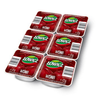Łowicz Produkt owocowy do smarowania Wiśnia 6x25 g - Łowicz