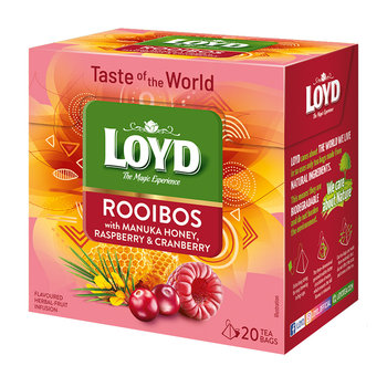 LOYD Rooibos z miodem Manuka, malinami i żurawiną 20  torebek - Loyd Tea