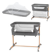 Łóżeczko dostawne TURYSTYCZNE 4w1 MoMi SMART BED Szare