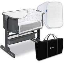 Łóżeczko dostawne Turystyczne dziecięce z materacem FIKI MIKI LIONELO TIMON