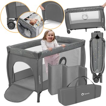 Łóżeczko turystyczne DWUPOZIOMOWE kojec Lionelo Stefi - Lionelo