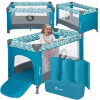 Łóżeczko turystyczne kojec dla dziecka + materac Lionelo Stefi