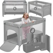 Łóżeczko turystyczne kojec dla dziecka + materac Lionelo Stefi