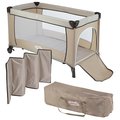 Łóżeczko Turystyczne Kojec Handkids Simple + Torba + Moskitiera - Beżowe - Art