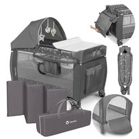 ŁÓŻECZKO TURYSTYCZNE KOJEC LIONELO SVEN PRZEWIJAK ZABAWKI TORBA TRANSPORTOWA MOSKITIERA