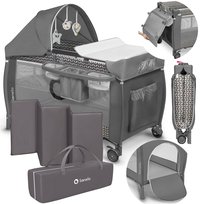 ŁÓŻECZKO TURYSTYCZNE KOJEC LIONELO SVEN PRZEWIJAK ZABAWKI TORBA TRANSPORTOWA MOSKITIERA