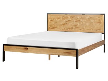 Łóżko 160 x 200 cm jasne drewno ERVILLERS - Beliani