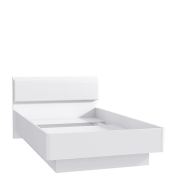 Łóżko białe matowe, Snow, 120x200 - Forte
