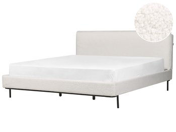 Łóżko boucle 180 x 200 cm białe CORIO - Beliani