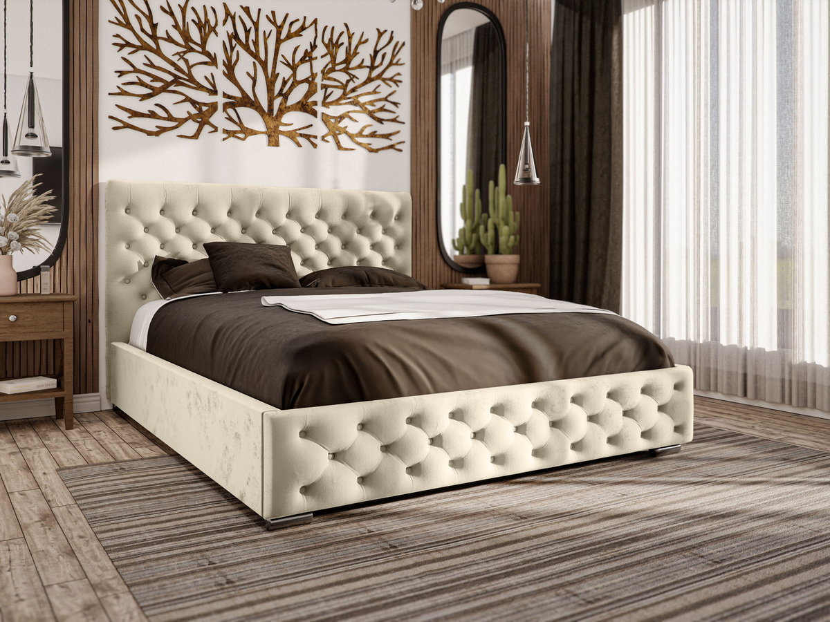 Łóżko chesterfield 180x200 Monaco - Łóżko tapicerowane w stylu glamour ...