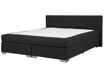 Łóżko czarne, Beliani, Admiral, 180x200 cm - Beliani