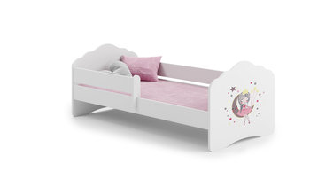 Łóżko dla dziecka, FALA, z barierką, z materacem, 140x70 cm - Kobi