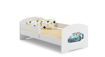 Łóżko dla dziecka, LUK, z barierką, z materacem, 140x70 cm - Kobi