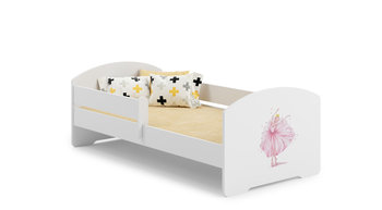 Łóżko dla dziecka, LUK, z barierką, z materacem, 160x80 cm - Kobi
