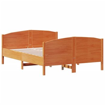 Łóżko drewniane sosnowe 120x200cm, w kolorze wosko / AAALOE - Zakito Home