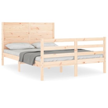 Łóżko drewniane sosnowe 140x190 cm, naturalny kolo / AAALOE - Zakito Home